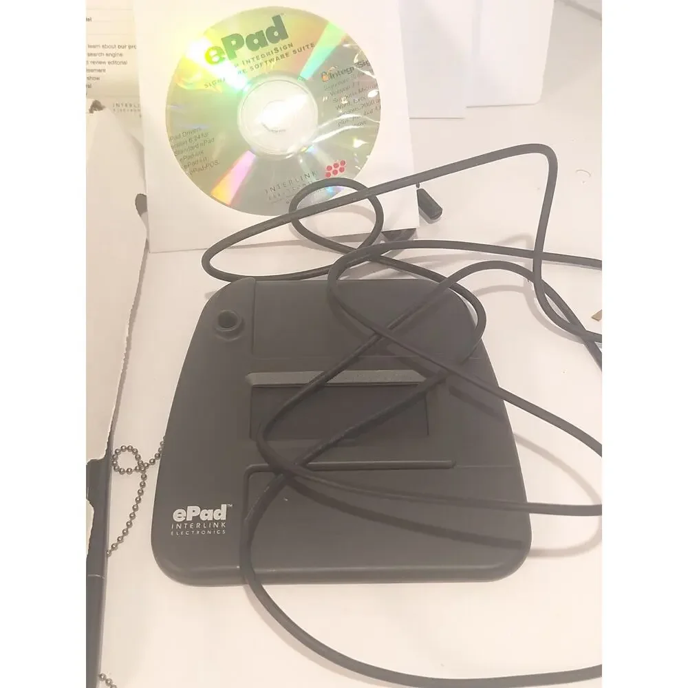 Interlink ePad POS VP 9705 Serial Electronic Signature Pad Complete Kit